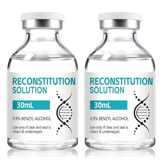 Bacteriostatic water (BAC WATER) Tiezeeu 30ml Sealed Glass Vials, Set of 2
